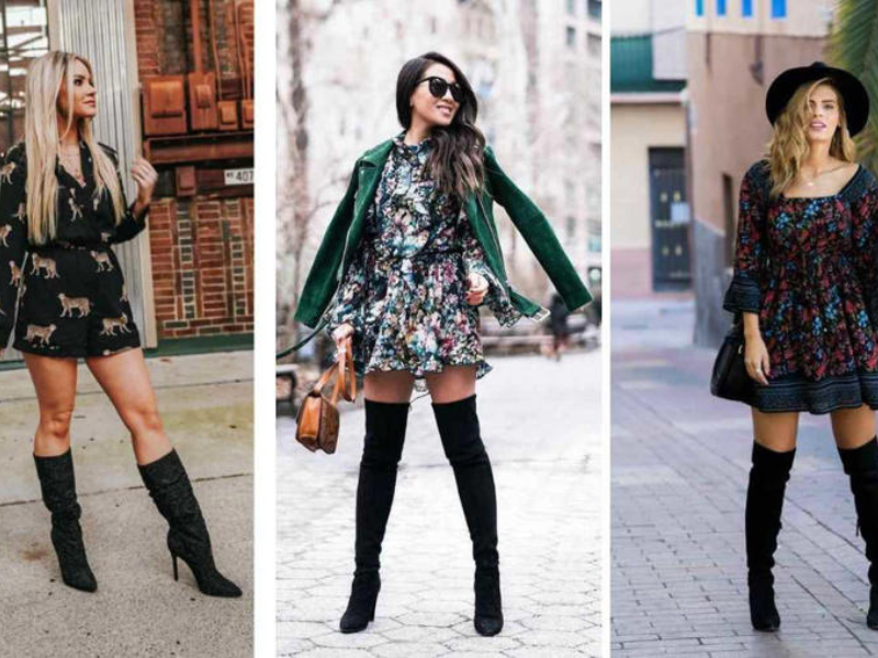 outfits con botas negras