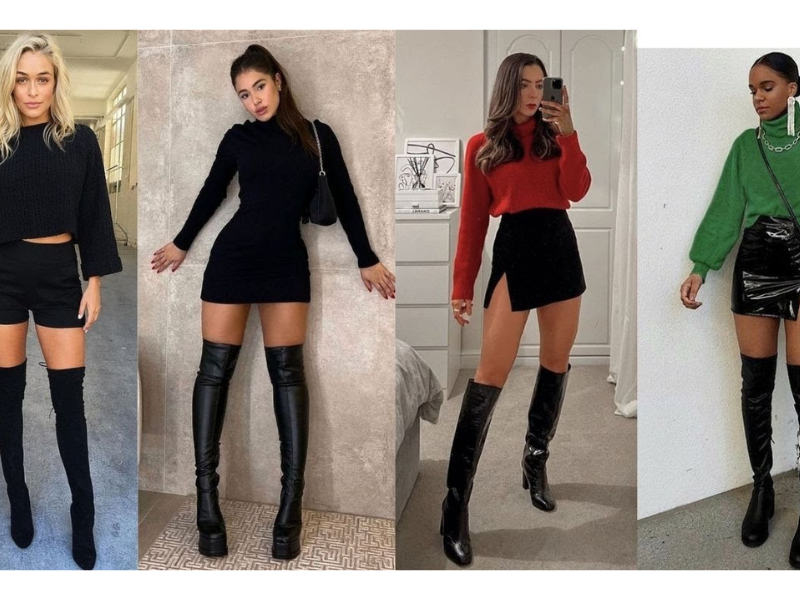 outfits con botas negras