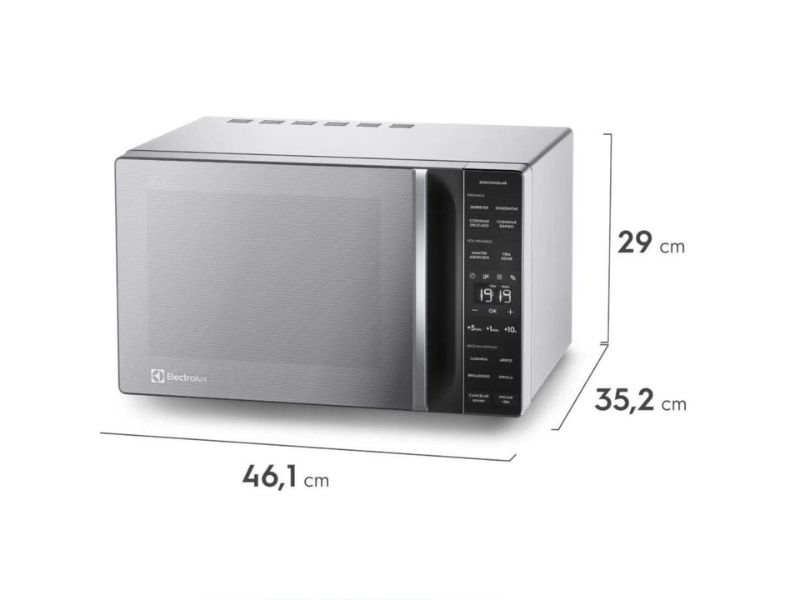 Medidas de un microondas de 18L