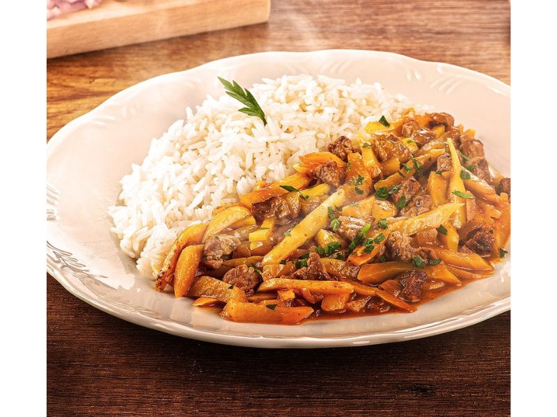 olluquito con carne