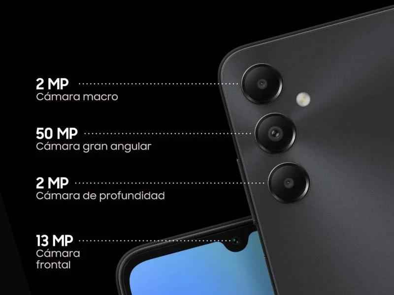 Samsung Galaxy A05s: resaltando su cámara avanzada.