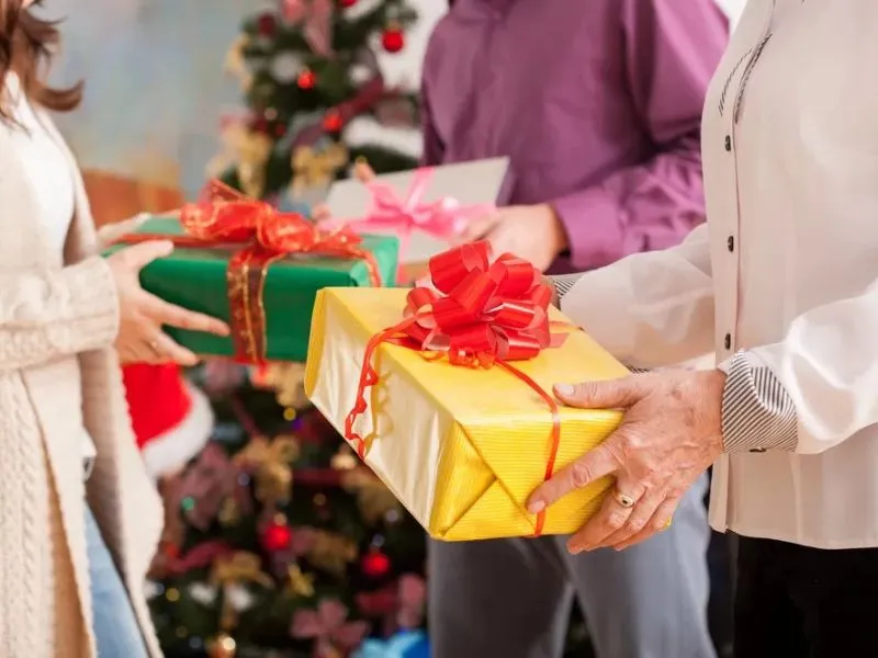 Intercambio de regalos en navidad